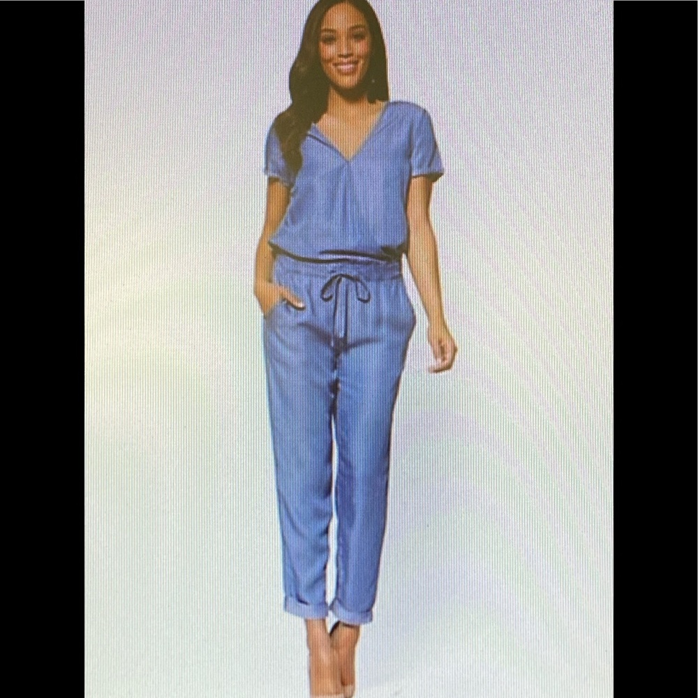 •New York & Co. Chambray Jumpsuit NWOT